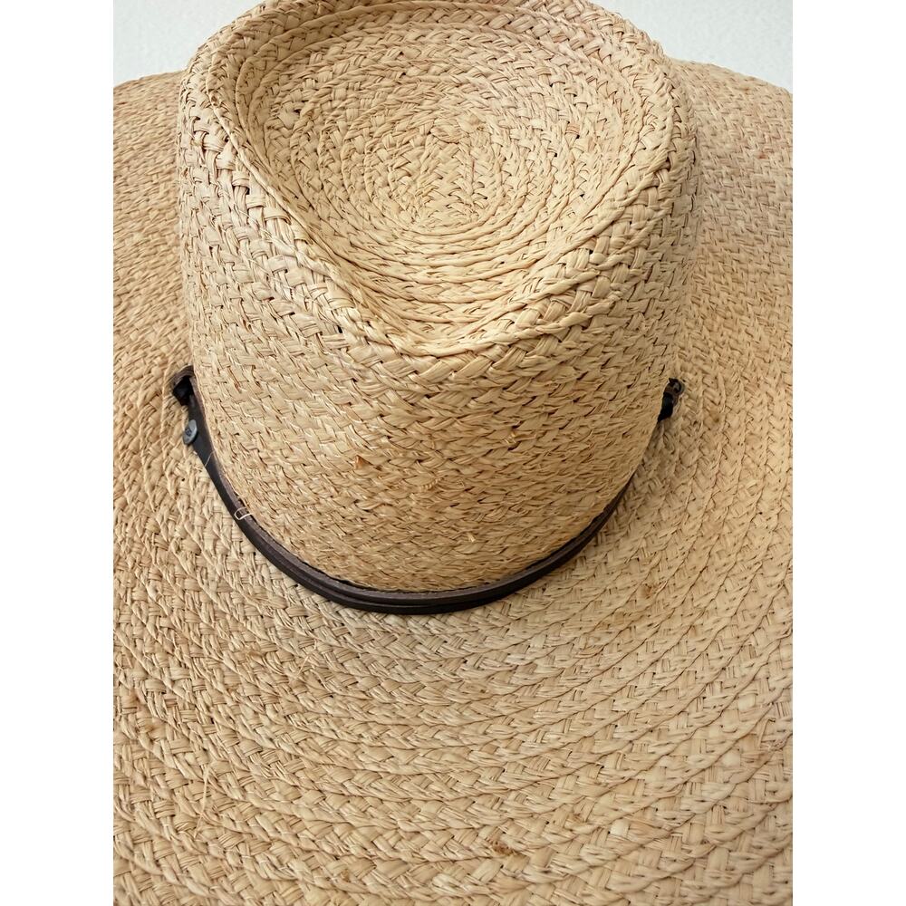 UGG Australia Wide Brim 100% Rafia Cottagecore Garden Hat - Picture 3 of 9